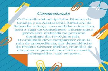 Atenção candidatos à eleição do Conselho Tutelar.