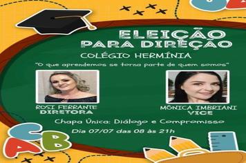 Colégio Estadual Hermínia Rolim Lupion elege diretoria
