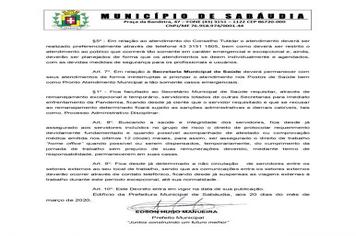 Prefeito de Sabáudia decreta fechamento de comércio local