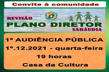 Sabáudia realiza 1ª audiência para Revisão do Plano Diretor