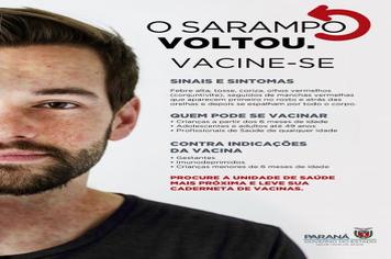 Secretaria de Saúde segue com campanha de vacinação contra o sarampo.