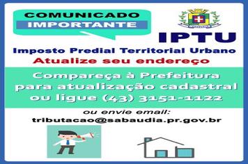 CONTRIBUINTES DEVEM ATUALIZAR CADASTRO NA PREFEITURA