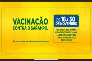 Secretaria Municipal de Saúde realiza segunda etapa da campanha de vacinação contra o sarampo