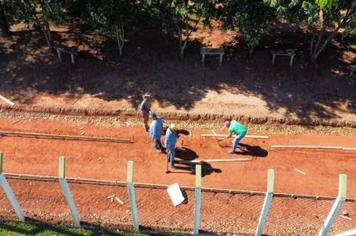 PISTA DE CAMINHADA COMEÇA A SER EXECUTADA