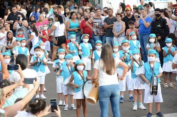 Festa tem participação das Bandinhas rítmicas dos CMEIS