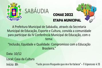 Sabáudia realiza CONAE 2022