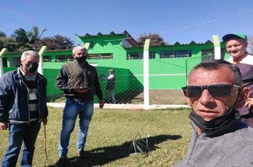 Estádio ganha pintura nova