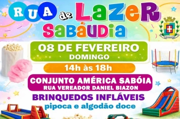� RUA DE LAZER JÁ TEM DATA MARCADA! �