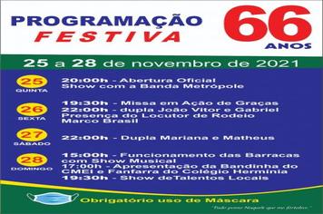 Sabáudia comemora aniversário com programação festiva