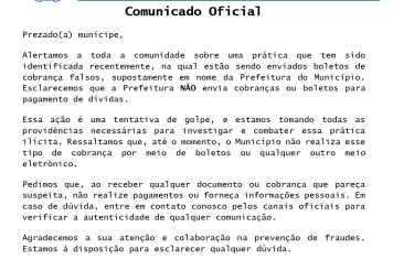 COMUNICADO OFICIAL 