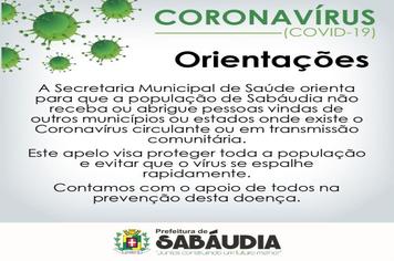 Secretaria Municipal de Saúde faz apelo para população sabaudiense.