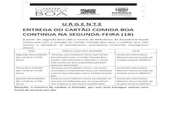 Entrega do cartão Comida Boa continua na segunda-feira em Sabáudia