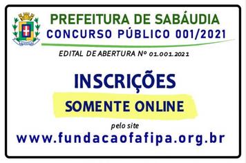 Sabáudia lança edital de concurso público para 2021