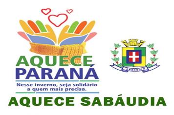 Sabáudia adere campanha de doação Aquece Paraná