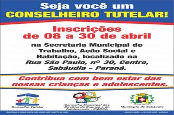 Conselho Tutelar continua com inscrições abertas para eleição