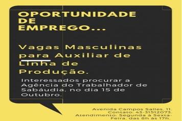 Vagas de Emprego!