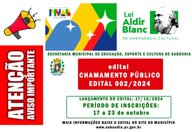 CHAMAMENTO PÚBLICO