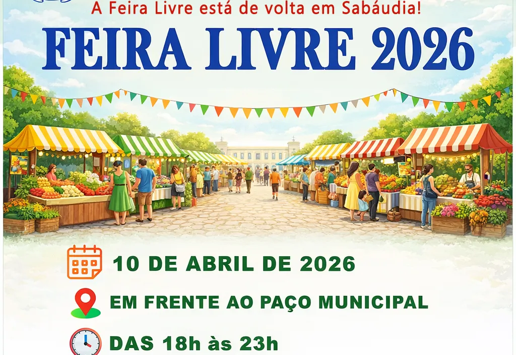É OFICIAL! FEIRA LIVRE ESTÁ DE VOLTA