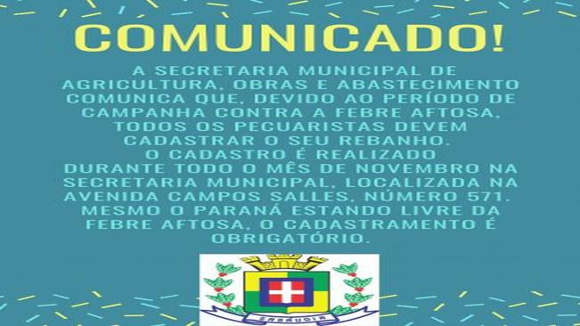 Comunicado!