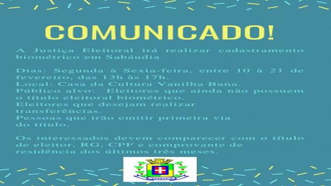 Atenção: último dia para cadastramento biométrico eleitoral.