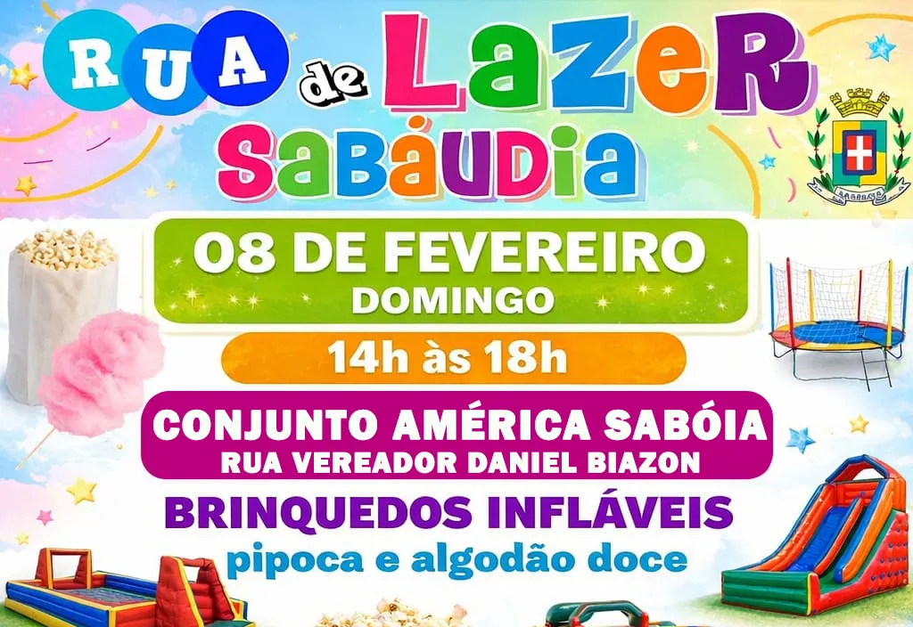 � RUA DE LAZER JÁ TEM DATA MARCADA! �