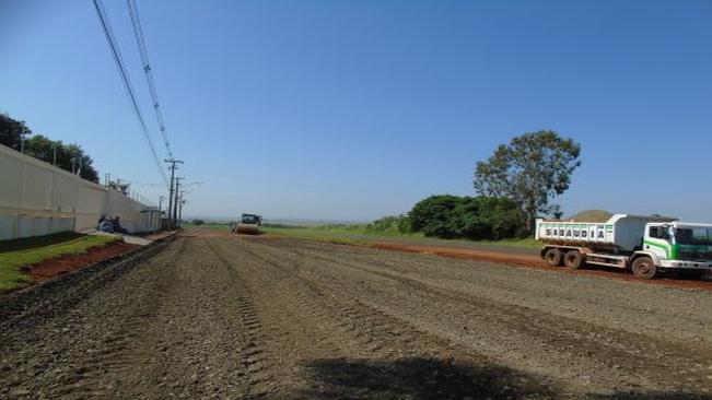 Trecho na marginal é pavimentado