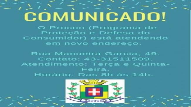 Procon em novo endereço.