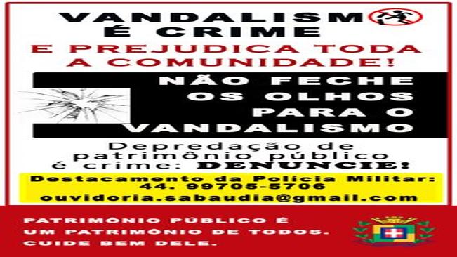 Pichação em prédios públicos é crime