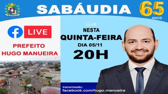Prefeito Hugo Manueira usa internet como canal de comunicação com a população