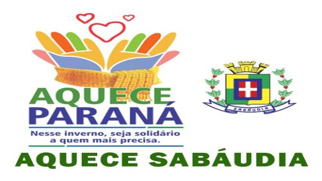 Sabáudia adere campanha de doação Aquece Paraná