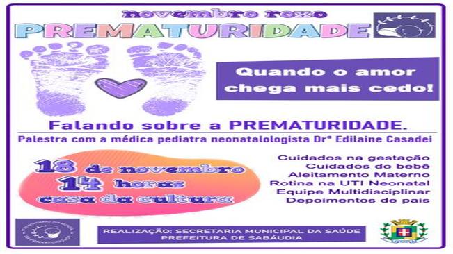 Evento alerta sobre a prevenção de nascimentos prematuros